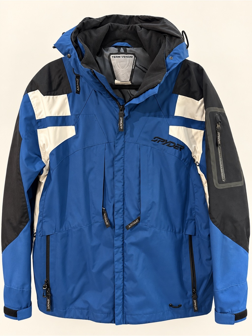 Spyder Venom Men's Blue Black and White Ski Jacket